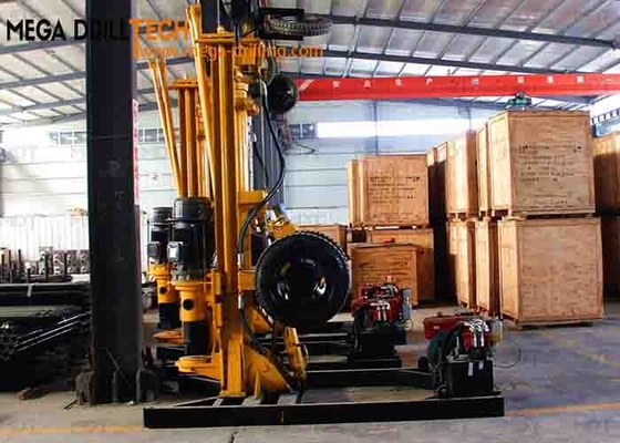 MDT-200D Perfuratriz portátil autopropulsada a ar DTH 200 m para perfuração de poços de água