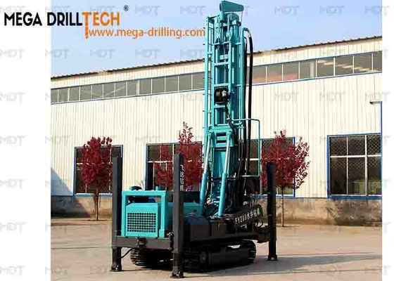 equipamento de perfuração hidráulico de Rig For Water Well Crawler da perfuração giratória da esteira rolante da profundidade de 280m