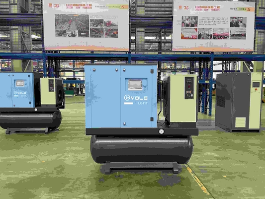990,9% compressor de ar de parafuso rotativo lubrificado a óleo