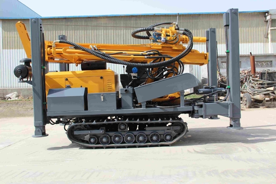 Tela de perfuração de poços de água de duplo cilindro tipo Crawler 200 metros de profundidade