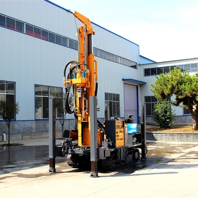 Tela de perfuração de poços de água de duplo cilindro tipo Crawler 200 metros de profundidade