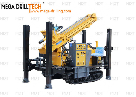 Tela de perfuração de poços de água de duplo cilindro tipo Crawler 200 metros de profundidade