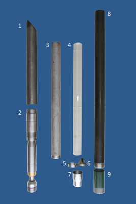 diâmetro de 92mm tambor de núcleo concreto do tambor de núcleo de Denison de 3,5 polegadas