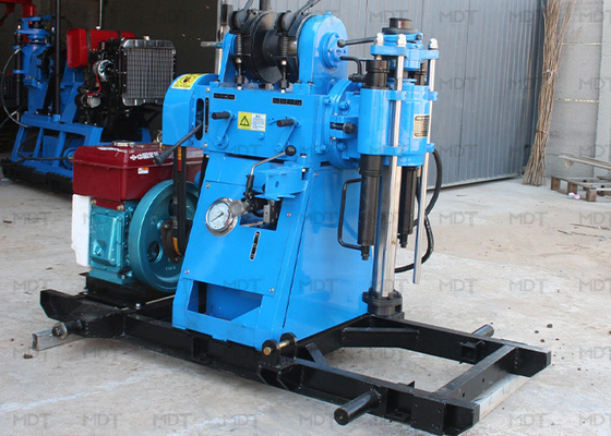 Máquina de perfuração hidráulica giratória portátil de água 1100r/min para levantamento de solo