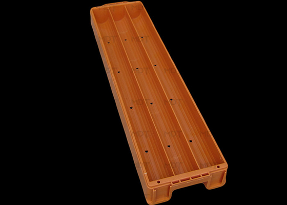1070mm de comprimento 70mm slot plástico núcleo caixa cor laranja núcleo de perfuração