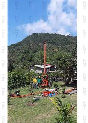 Perfuração de 150 metros, máquina de perfuração de levantamento geofísico com SPT e função de perfuração de percussão