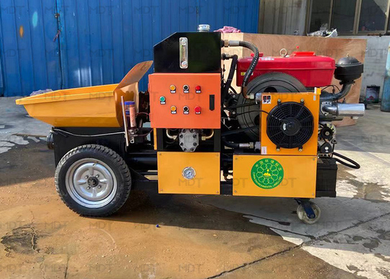 Máquina robótica de concreto projetado de bomba dupla de 8m³/H para construção