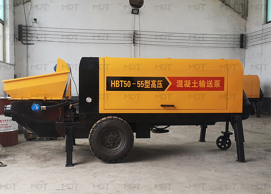 Máquina misturadora de concreto portátil MDT-50 55KW tamanho pequeno cor amarela