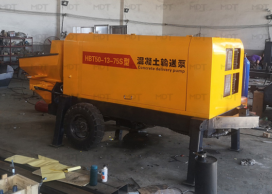 Máquina misturadora de concreto portátil MDT-50 55KW tamanho pequeno cor amarela