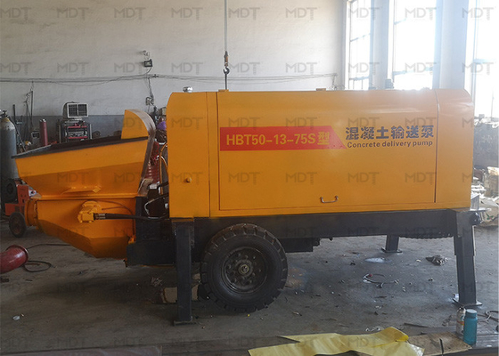 Máquina misturadora de concreto portátil MDT-50 55KW tamanho pequeno cor amarela