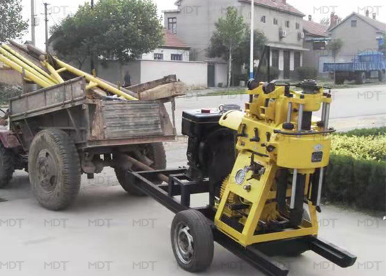Equipamento de perfuração de núcleo geológico portátil diesel 200 m de profundidade para poço de água