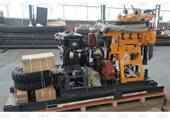 Equipamento de perfuração de núcleo geológico portátil diesel 200 m de profundidade para poço de água