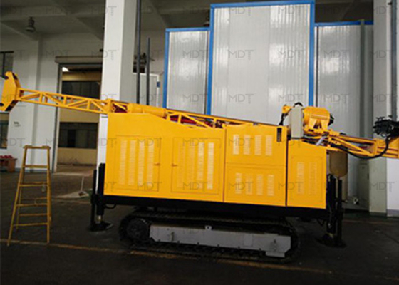 Máquina de perfuração de poço portátil multifuncional 74kw tipo roda
