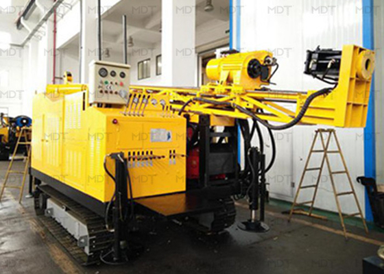 Máquina de perfuração de poço portátil multifuncional 74kw tipo roda