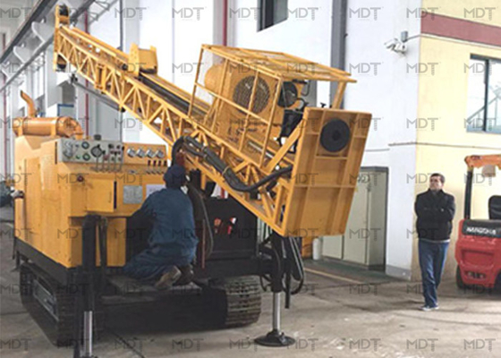 tipo máquina da roda 140kw de perfuração hidráulica do núcleo para minar a velocidade giratória alta