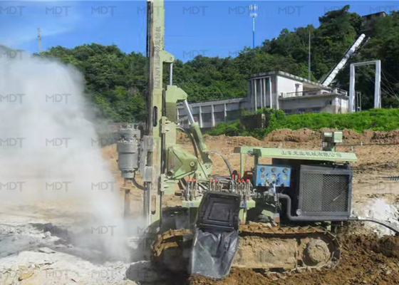 Esteira rolante hidráulica diâmetro furado da máquina de perfuração 300mm da pilha