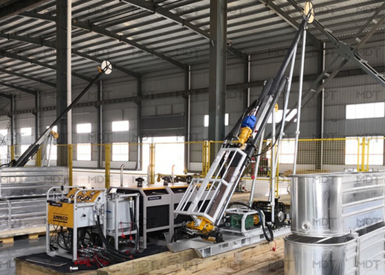 Movimento portátil da máquina de perfuração da perfuração da profundidade MEGA de 800m facilmente