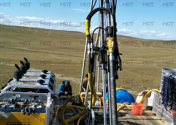 Perfuração de núcleo de teste Rig Diamond Drill Rigs Portable do solo 55KN